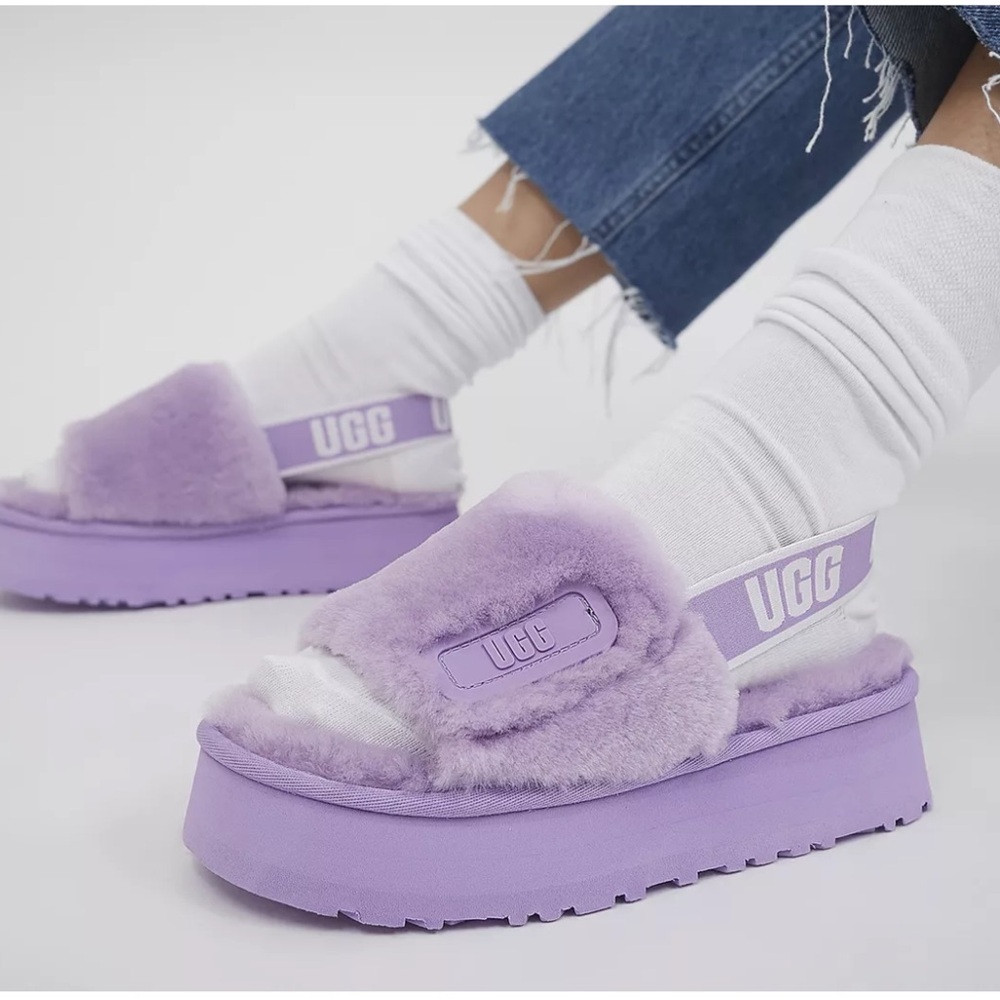 Women’s UGG Disco Slide Lilac Blossom Purple #9